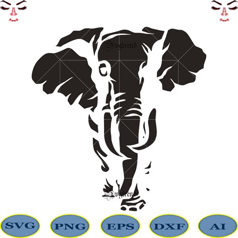 Elephant Pattern Svg, Elephant Svg, Elephant vector, Elephant logo ...