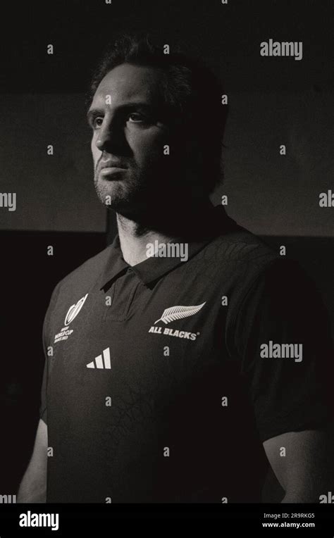 Sam Whitelock in the New Zealand All Blacks Rugby World Cup 2023 kit ...