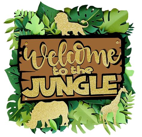 Welcome to the Jungle Party Sign in 2020 | Party signs, Jungle party, Safari theme birthday party