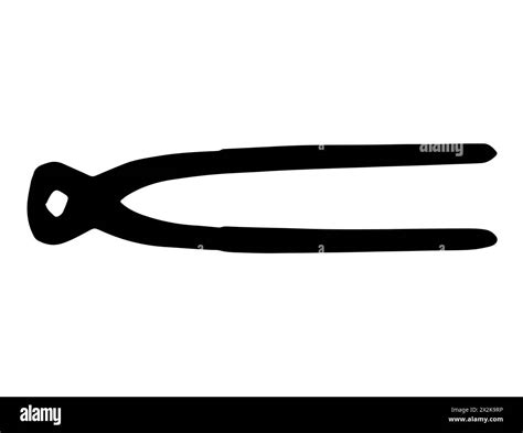 Pinch clamp tool silhouette Cut Out Stock Images & Pictures - Alamy