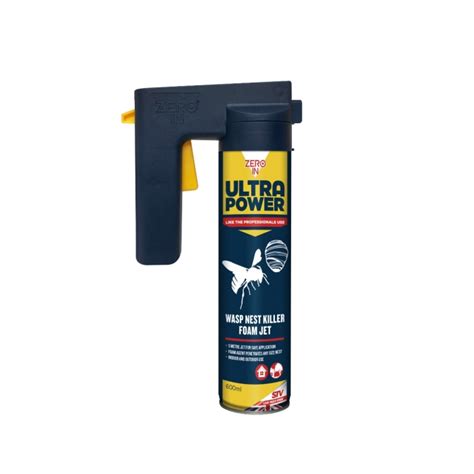 Ultra Power Wasp Nest Killer Foam Jet - 600ml Trigger Aerosol