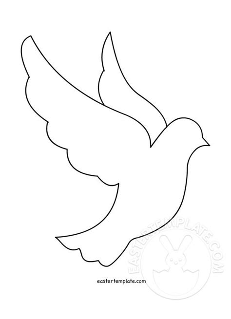 Peace Dove template printable - Easter Template