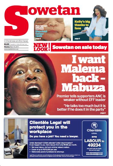 South Africa's historic Sowetan newspaper debuts a modern-day makeover ...