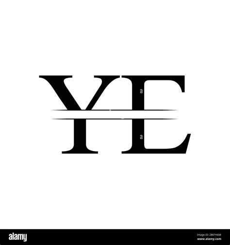 Initial YE Logo Design Vector Template. Creative Letter YE Business ...