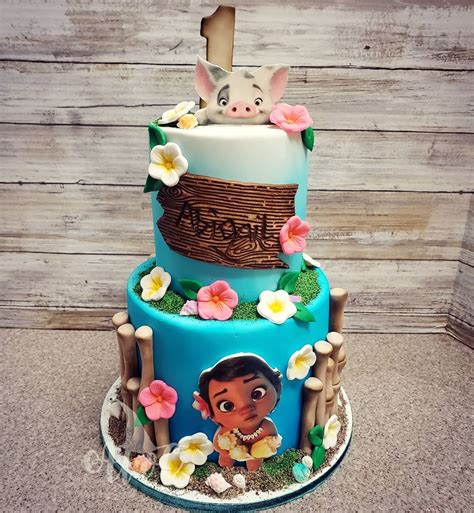 15 Beautiful Moana Birthday Cake Ideas (This is a Must for the Party ...