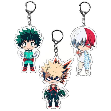 Buy My Hero Academia Keychain, Anime Keychains MHA Izuku Todoroki ...