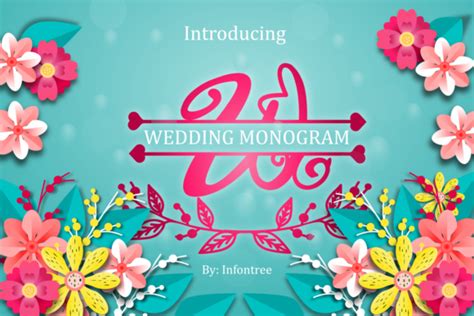 Wedding Monogram Font by Infontree · Creative Fabrica