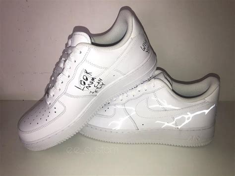 Nike custom air force one Travis Scott AF1 | Etsy