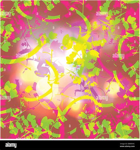 abstract green and pink nature with lights Stock Vector Image & Art - Alamy