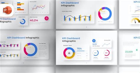 KPI DashBoard PowerPoint Infographic Template Incl. kpi & ppt - Envato ...