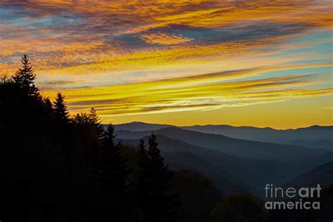 Newfound Gap at Sunrise Photograph by Larry Knupp - Fine Art America