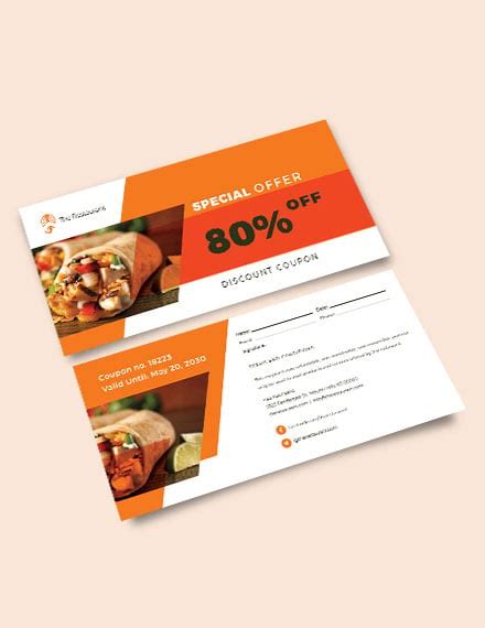 12+ Restaurant Food Coupon Templates - Illustrator, Word, Photoshop, InDesign, Pages, Publisher ...