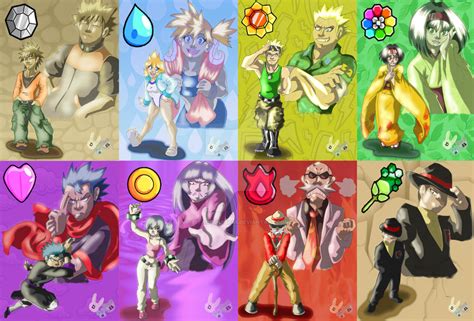 Pokemon-Gym Leaders Gen 1-Kanto (2) by BetaoftheBass on DeviantArt