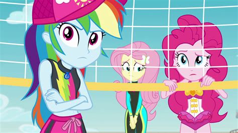 Image - Rainbow, Fluttershy, and Pinkie still skeptical EGFF.png | My Little Pony Friendship is ...