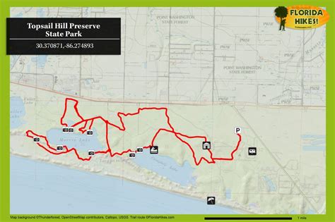 Topsail Hill Preserve State Park Cabin Map