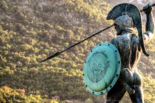 The statue monument of Leonidas at Thermopylae