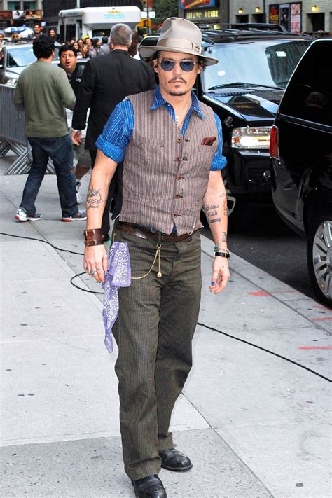 The Johnny Depp Look Book | 90s male fashion, Johnny depp style, Mens vest fashion