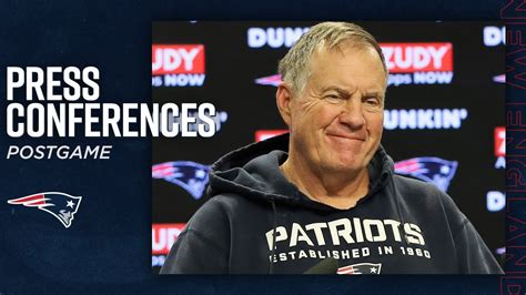 Bill Belichick Postgame Press Conferences | Patriots vs. Dolphins NFL ...