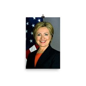 Hillary Clinton Official Portrait Poster Print - Etsy