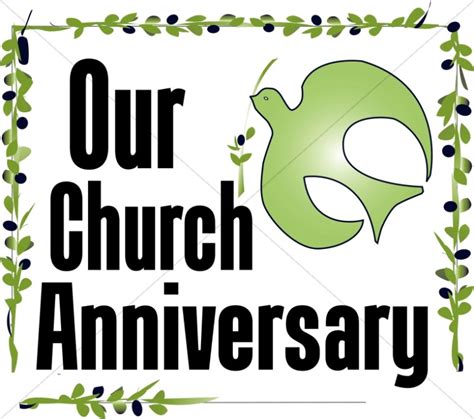 Our Church Anniversary Clipart | Clover Media