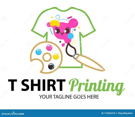 Tshirt Printing Cmyk Palette Concept. Abstract Modern Colored Vector ...