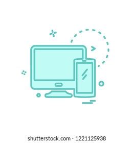 Computer Icon Design Vector Stock Vector (Royalty Free) 1221125938 ...