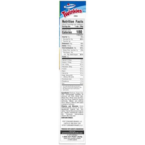 Post Hostess Twinkies Cereal, 12 oz - Kroger