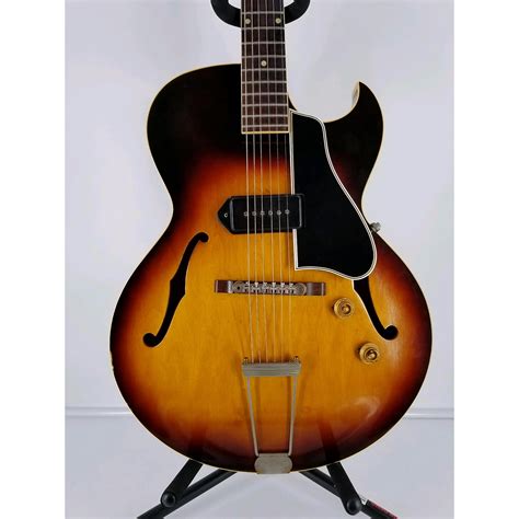 Vintage Gibson 1959 ES225T Hollow Body Electric Guitar Sunburst | Musician's Friend