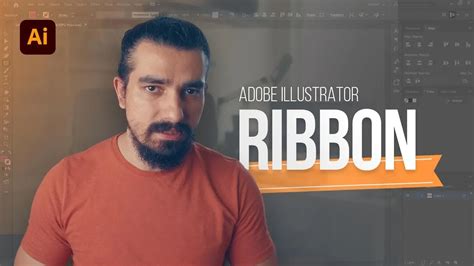 How to DRAW a RIBBON BANNER as VECTOR in Adobe Illustrator - YouTube