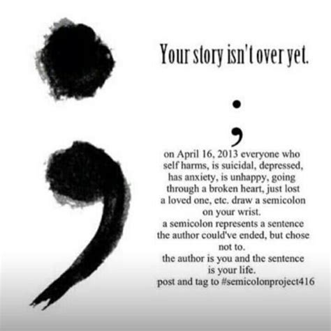 SemiColon My story isn't over yet