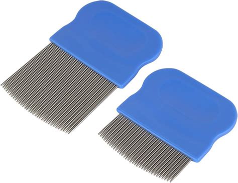 Head Lice Combs, Pack of Two Ezy Dose Short & Long Pin Combs for Head ...