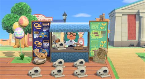 ACNH Fossil Museum Souvenir Booth | Animal crossing, Fossil museum, Museum