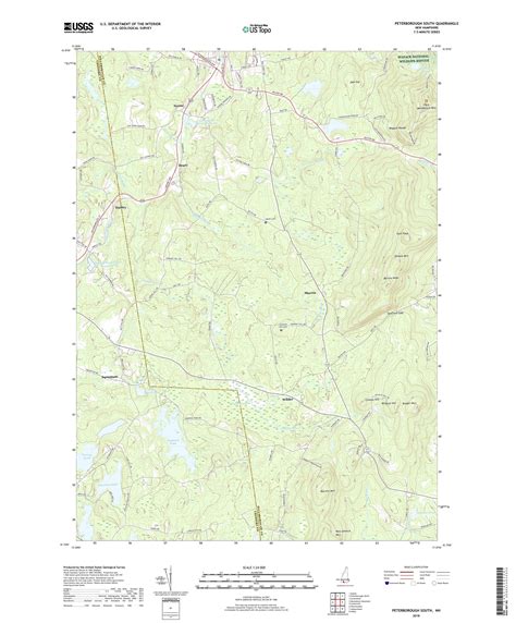 MyTopo Peterborough South, New Hampshire USGS Quad Topo Map