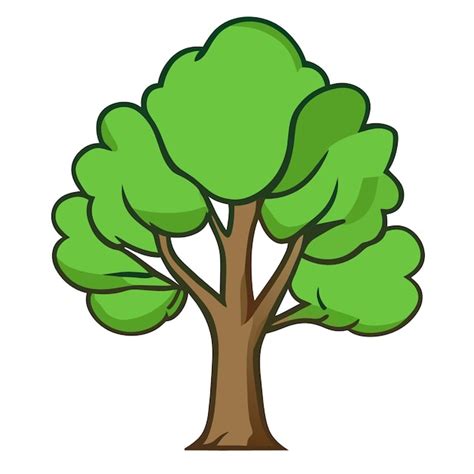 Premium Vector | Vectorized birch tree illustration in crisp flat style