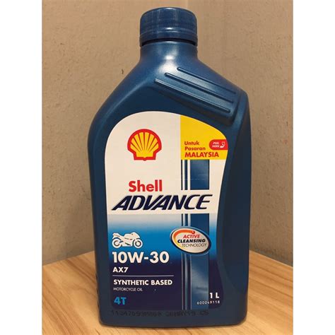 Shell Advance AX7 10w-30 1Liter | Shopee Malaysia