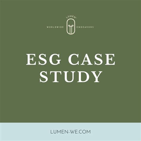 ESG Case Study — LUMEN