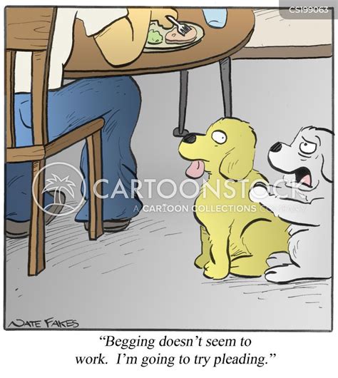 Begging Dog Cartoons and Comics - funny pictures from CartoonStock