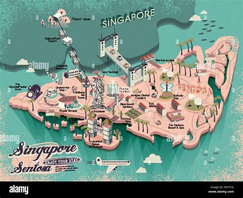 Sentosa Island Singapore Map