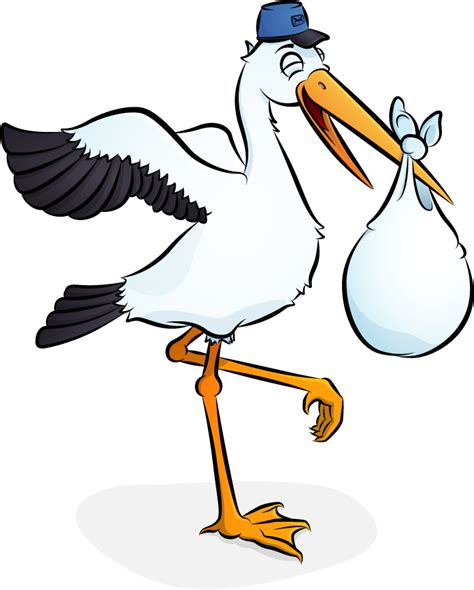 Infant Stork Clip Art Stork Png Download 600600 Free - vrogue.co