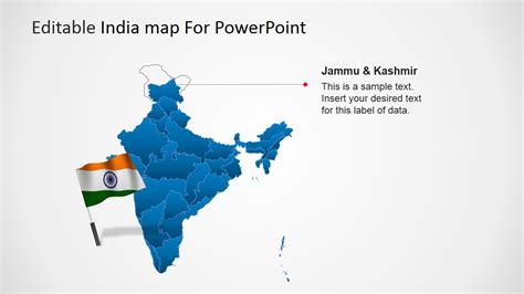 Editable India Map Template for PowerPoint - SlideModel