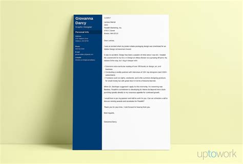 How Do I Craft The Perfect Graphic Design Internship Cover Letter?