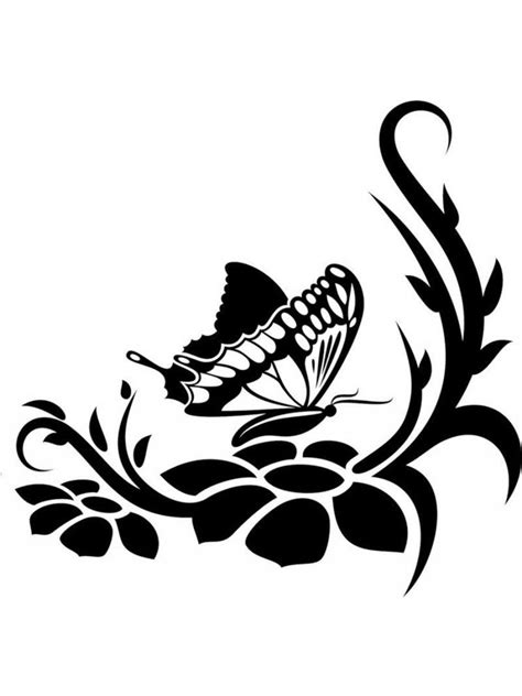 Free Butterfly Stencils. Printable to Download Butterfly Stencils. | Трафареты, Трафареты для ...