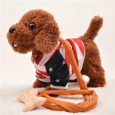 Funny Electronic Dog Pet Singing Walking Musical Plush Pet Robot Dog Toys Interactive Toys For ...