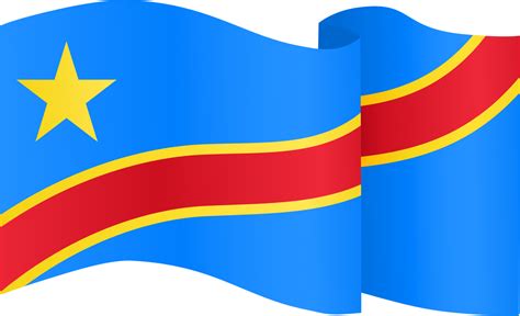 democrático república de el congo bandera ola aislado en png o ...