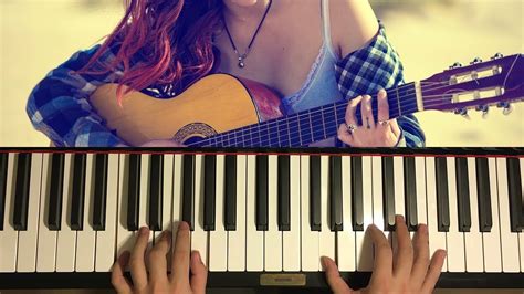 Calm Guitar Music 2432 (Piano Tutorial Lesson) - YouTube