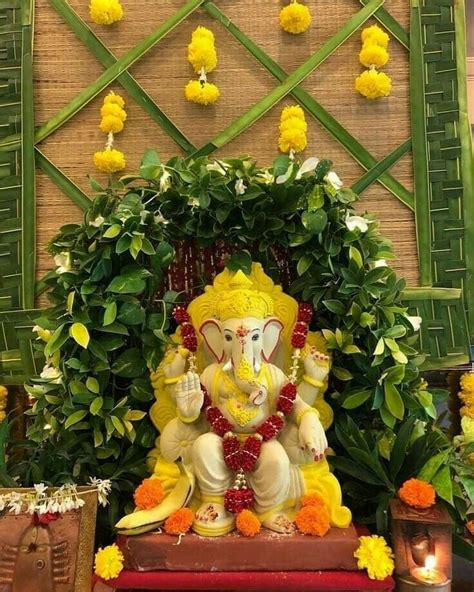 Ganpati Decoration At Home With Flowers Book Online Lowest