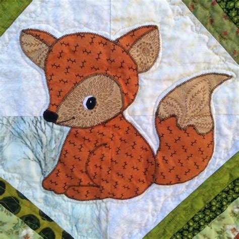 Forest Friends: Hide & Seek Applique Quilt Pattern - Etsy | Applique quilts, Animal baby quilt ...