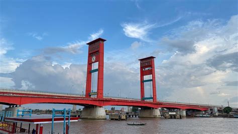 Jembatan ampera palembang dan pemandangan laut merak bakauheni - YouTube