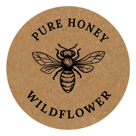 Round Honey Labels for 16oz Round Jar Lid – Natural Nadja – us.honeystickers