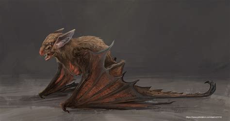 ArtStation - Bat creature design